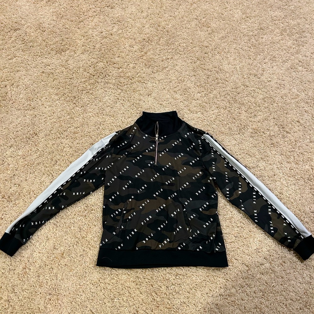 Victoria’s Secret PINK, 1/4 zip sweatshirt, size L